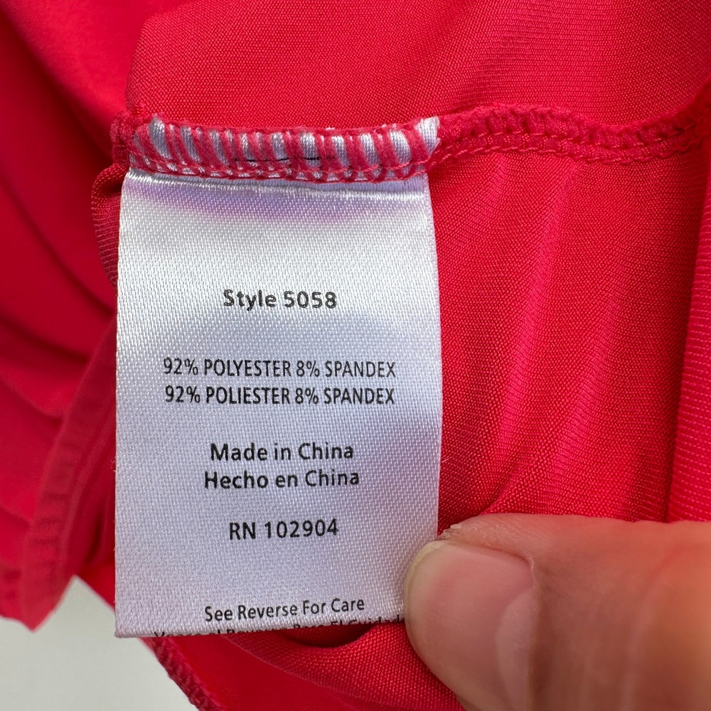 Beyond Scrubs AthleticTop Pink Yoga Long Sleeve Activewear Comfort Fit XL NWOT‎ - Picture 7 of 13